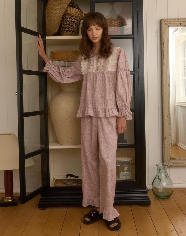 울랄라 디아망 긴팔 투피스 바이올렛 (21수) 착용컷