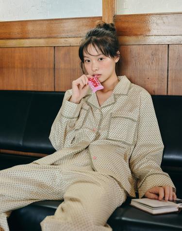 푸티 긴팔 여성페어 버터 (30수)