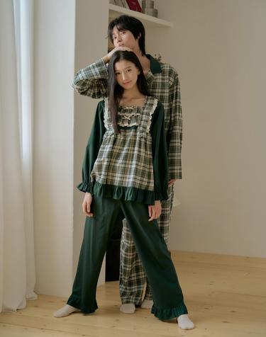 울랄라 마엘 긴팔 투피스 딥그린 (30수)