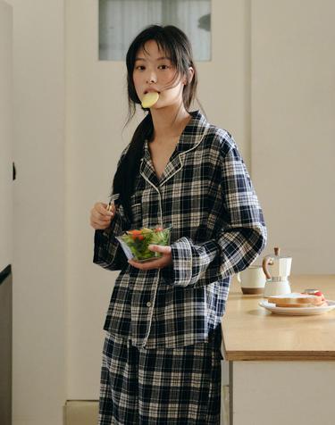 마로 긴팔 여성페어 블랙 (32수)