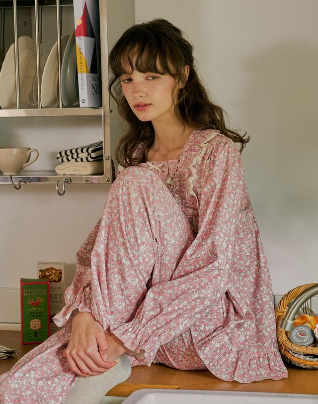울랄라 에시엘 긴팔 투피스 로지핑크 (30수) 착용컷