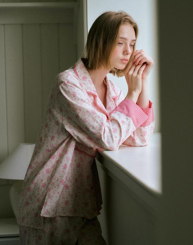 울랄라 러비더비 긴팔 여성페어 크림 (21수) 착용컷