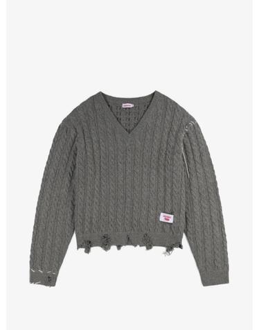 [해외직구] 26 FW 찰스 제프리 러버보이 케이블 니트 V넥 스웨터 LABELCABLEKNITTEDJUMPER TP456288256
