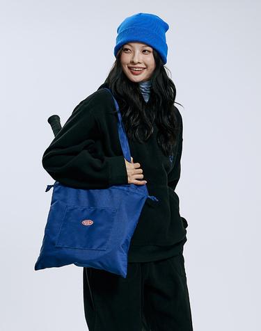 클래식 드로스트링 토트백_네이비