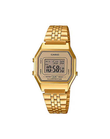 카시오 LA680WGA-9C 빈티지 사각 여성 메탈 전자시계