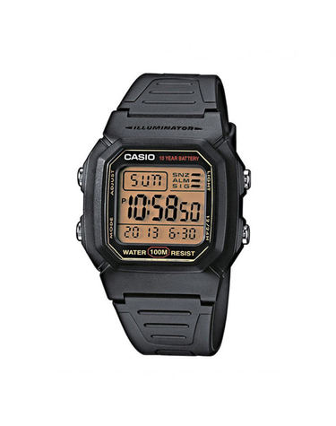 카시오 W-800HG-9A 남성 군인 스포츠 스퀘어 전자 손목 시계
