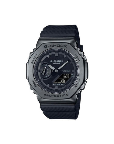 지샥 GM-2100BB-1A 지얄오크 팔각 메탈 커버 남성 아날로그 전자 시계