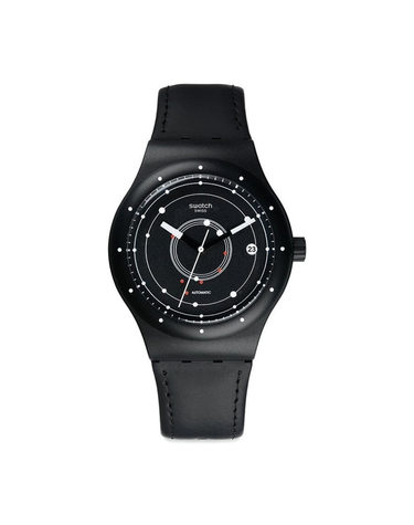 스와치 SUTB400 SISTEM BLACK SUTB400 공용 가죽 시계