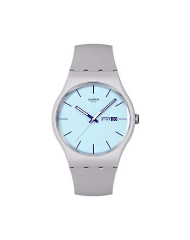 스와치 SO29M702 Essentials BLUEBERRY SKY 공용 우레탄시계