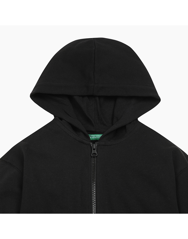 베네통키즈 후드 집업_3NBMC505HBK 착용컷