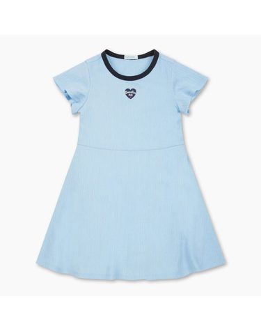 [Online Exclusive] 주름지 플레어 원피스_QAOP22631BL