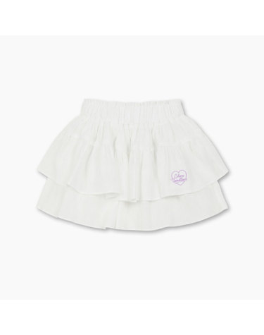 [Online Exclusive] 썸머 티어드 스커트 팬츠_QASP03631WH
