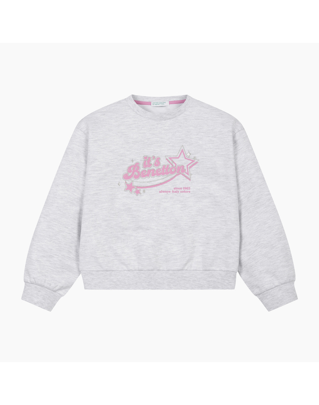 베네통키즈 [Online Exclusive][2PCS] 여아 부츠컷 셋업_QASE04611MG 착용컷