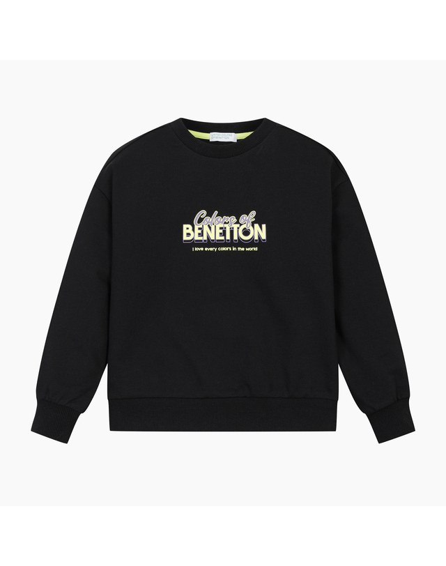 베네통키즈 [Online Exclusive][3PCS] 그래픽 셋업_QASE02611BK 착용컷