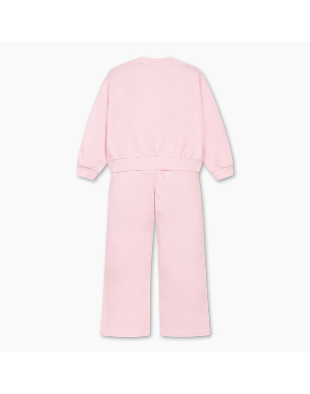 베네통키즈 [Online Exclusive][2PCS] 여아 부츠컷 셋업_QASE04611PK 착용컷