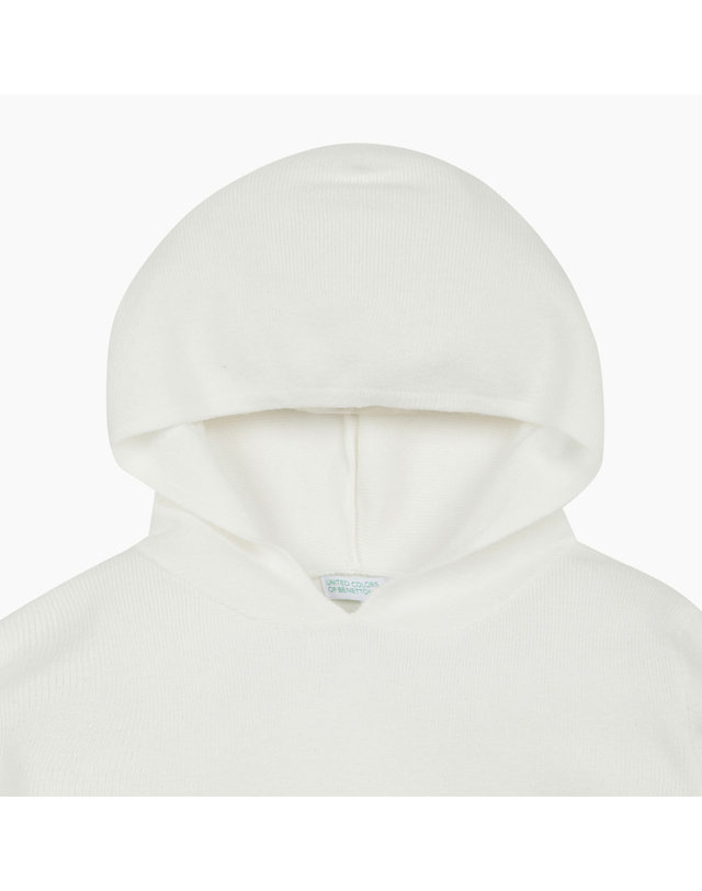 베네통키즈 [Online Exclusive] 소프트 니트 후디_QAKP06611IV 착용컷