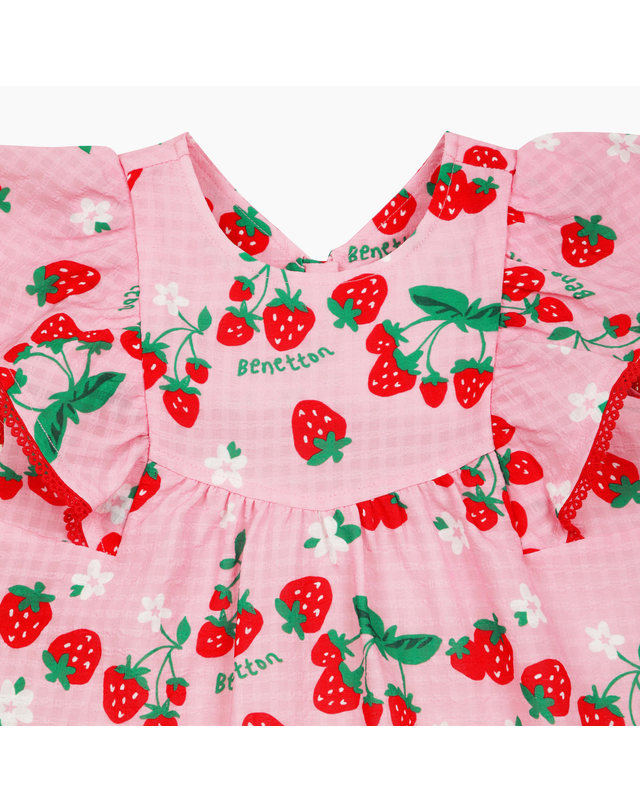 베네통키즈 [Online Exclusive] 썸머 바캉스 원피스_QAOP15631PK 착용컷
