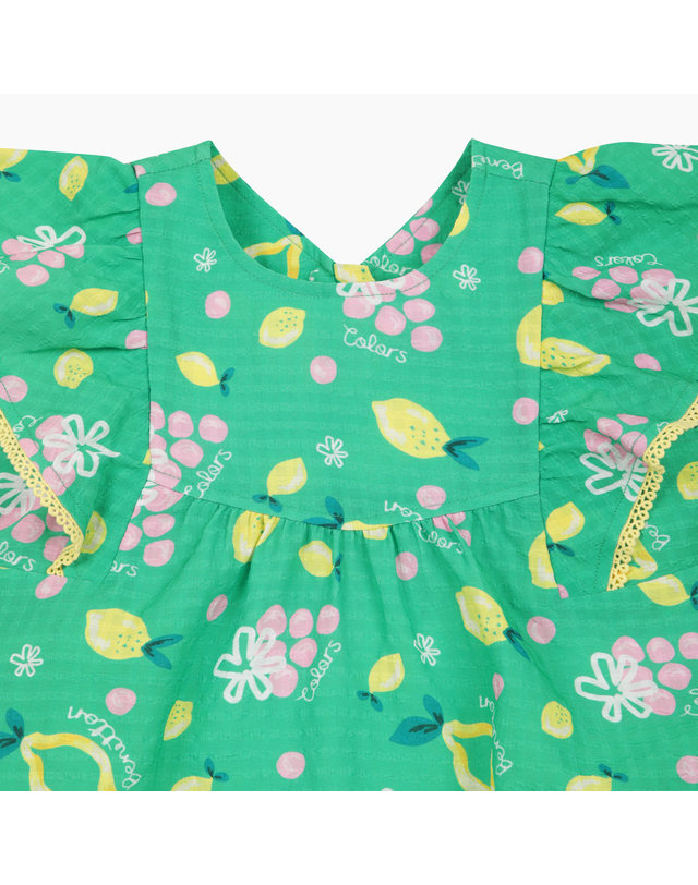 베네통키즈 [Online Exclusive] 썸머 바캉스 원피스_QAOP15631GN 착용컷