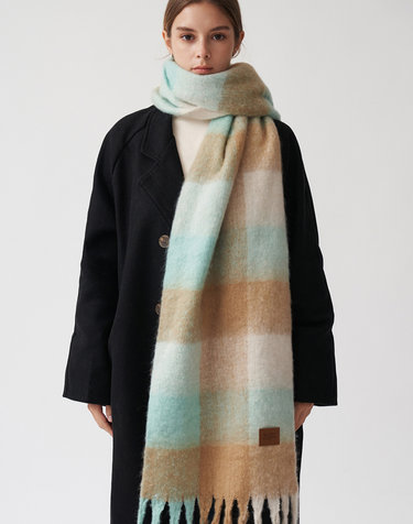 SNOW CHECK 머플러 MINT