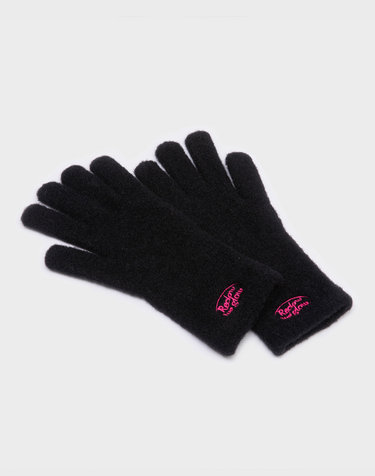 FLUFFY LOGO 장갑 BLACK