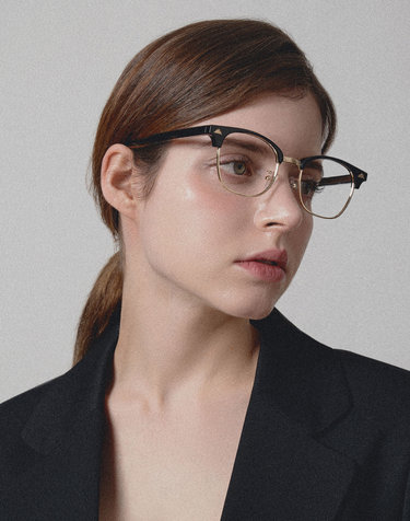 YLeen SILVER 안경 BLACK