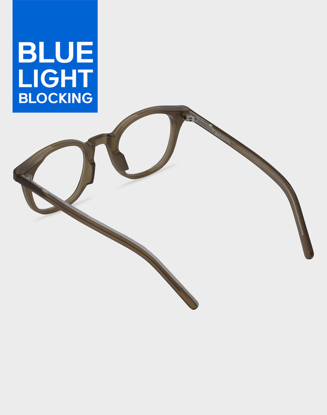 리끌로우 B019 ORIGINAL 블루라이트 안경 KHAKI 착용컷