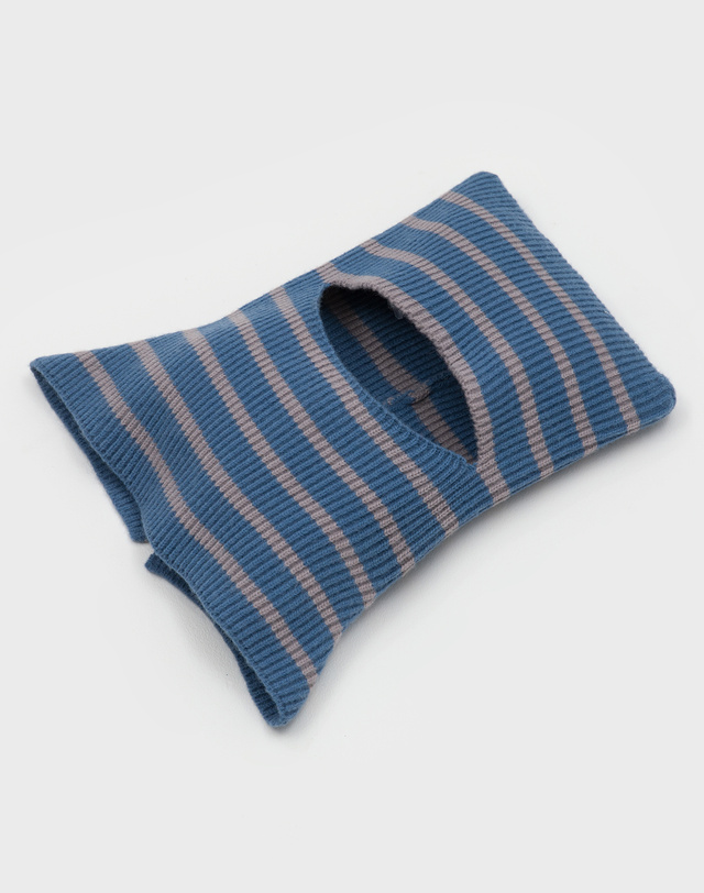 리끌로우 STRIPE CAT 바라클라바 TURQUOISE 착용컷
