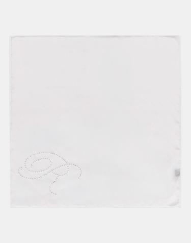 R-CUBIC SILK SCARF IVORY 스카프