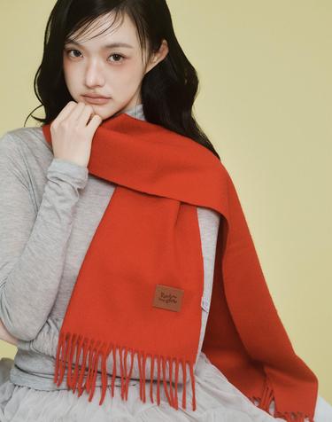 캐시미어 100% 머플러 RED