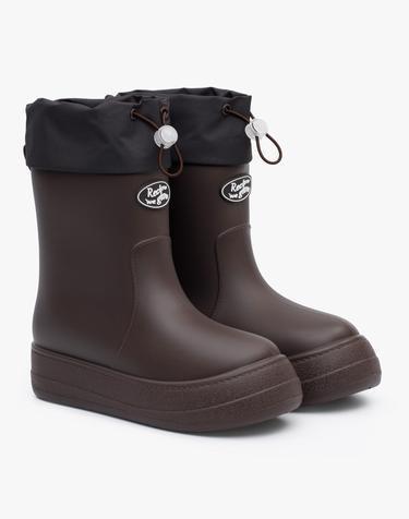 RE-RAIN SHIRRING 레인부츠 CHOCO