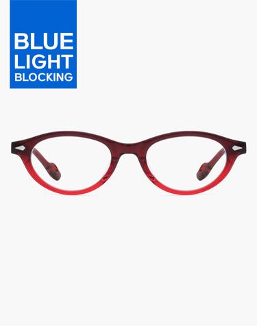 아세테이트 PIA 블루라이트 안경 RED