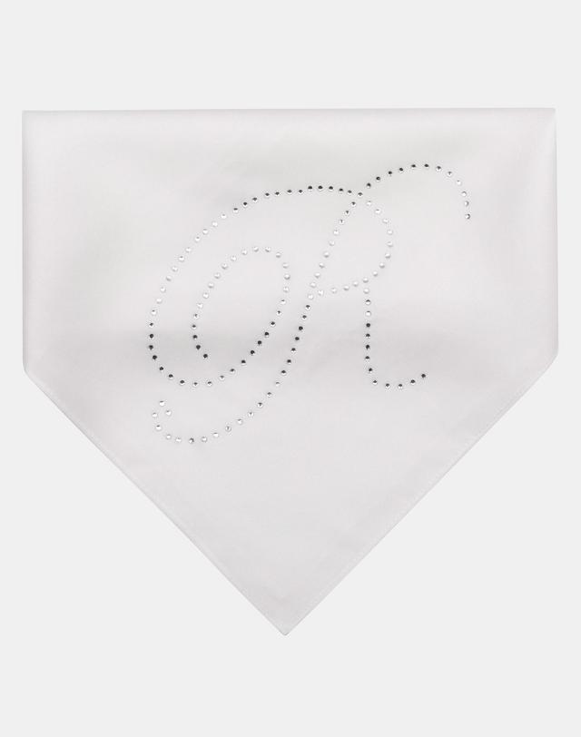 리끌로우 R-CUBIC SILK SCARF IVORY 스카프 착용컷