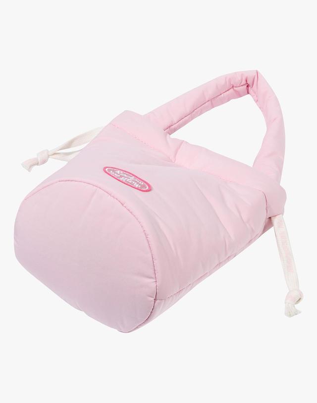 리끌로우 MELLOW 패딩백 PINK 착용컷