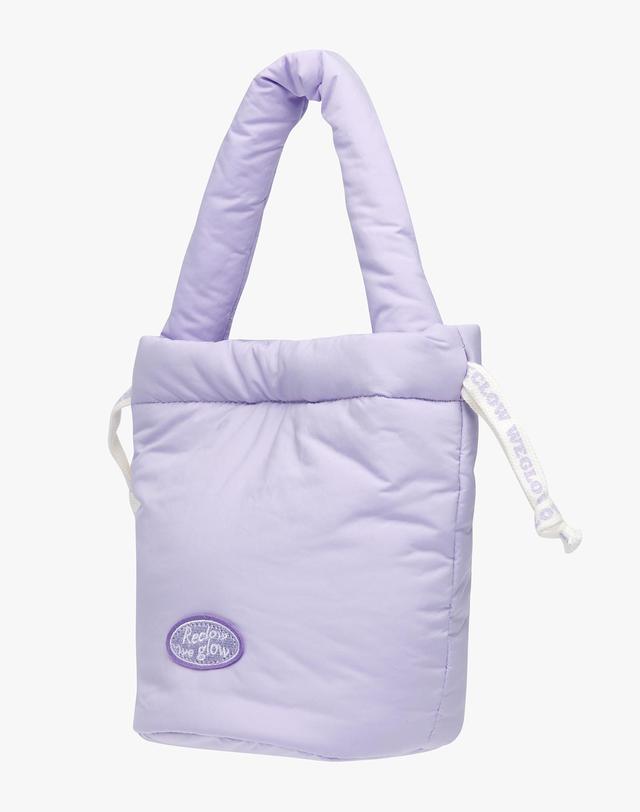 리끌로우 MELLOW 패딩백 PURPLE 착용컷