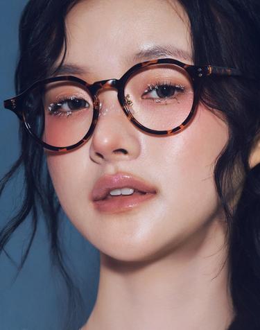 B010 BROWN 호피 안경