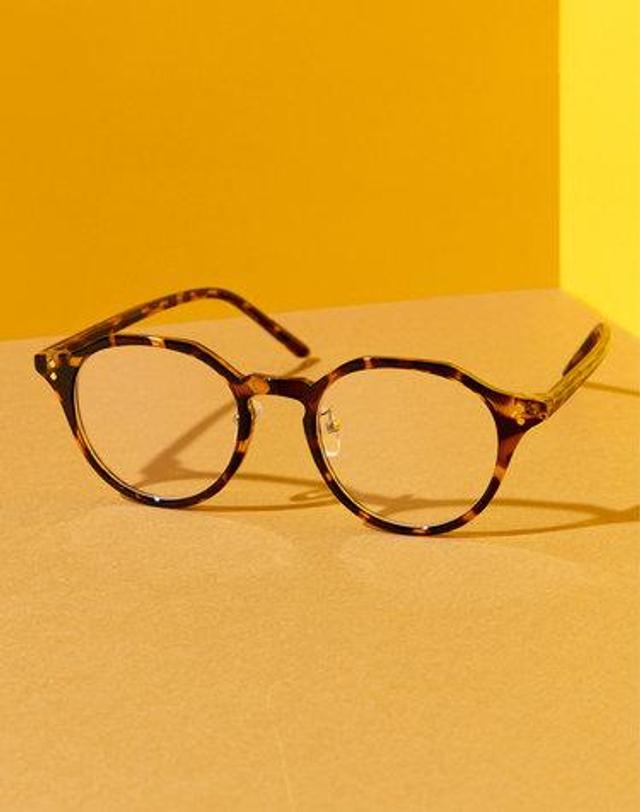 리끌로우 B010 BROWN 호피 안경 착용컷