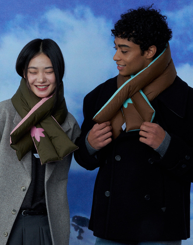 리끌로우 JINI PADDING MUFFLER 4 COLOR 착용컷