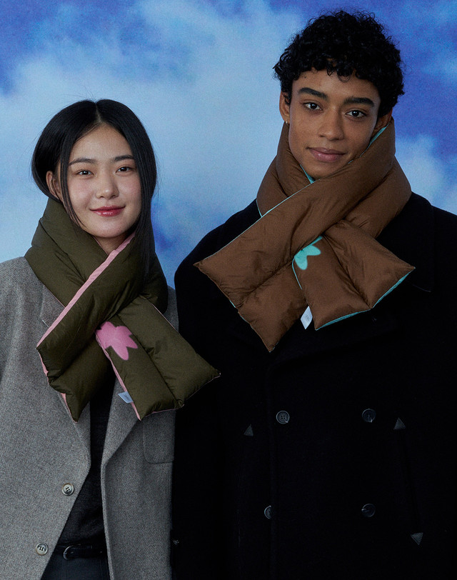 리끌로우 JINI PADDING MUFFLER 4 COLOR 착용컷