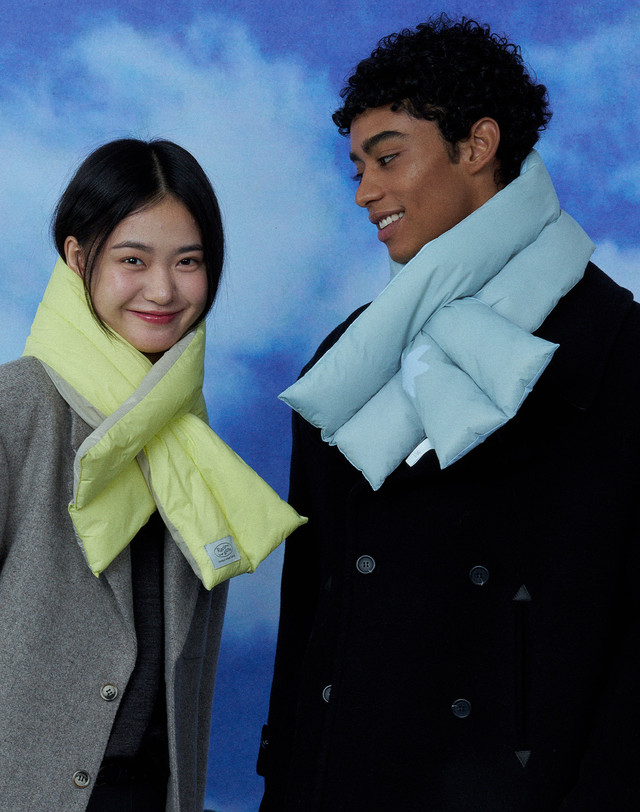 리끌로우 JINI PADDING MUFFLER 4 COLOR 착용컷