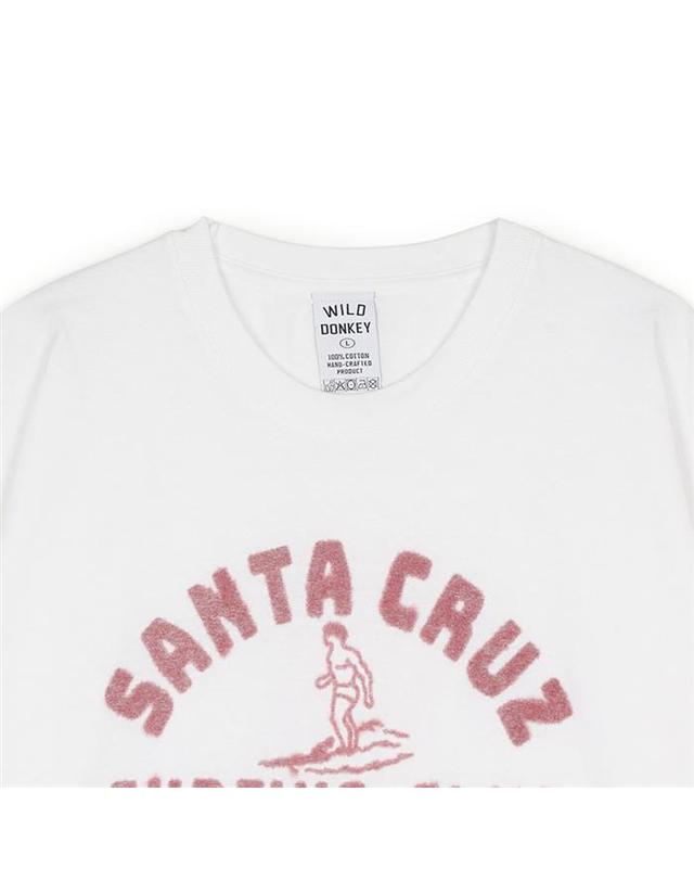 와일드 동키 와일드동키 남여공용 SANTA CRUZ 티셔츠 화이트 SS25UTS0113117 흰색 착용컷