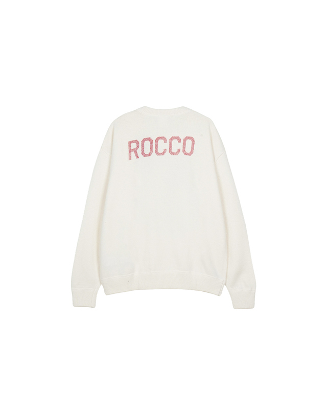 와일드 동키 와일드동키 남녀공용 KN-ROCCO 니트 스웨터 에크루 아이보리 착용컷