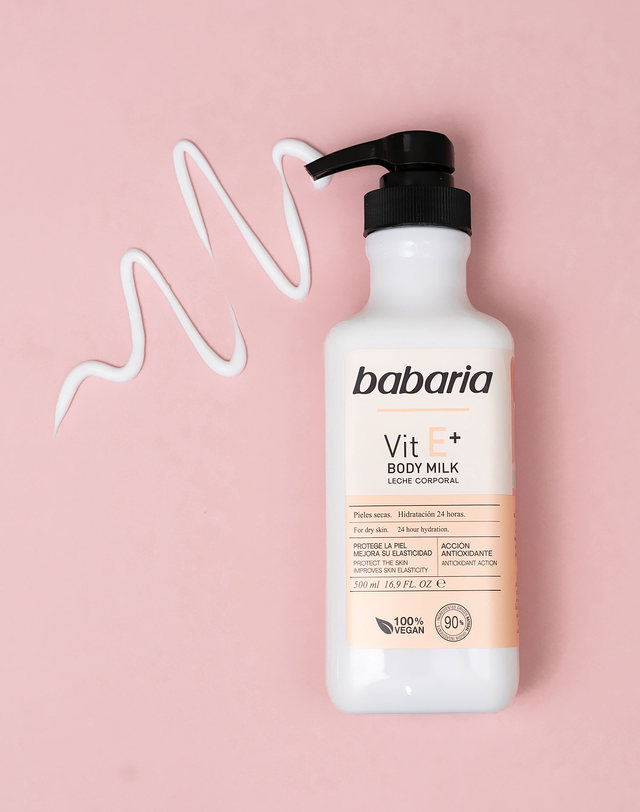 바바리아 비타민 E 프로텍팅 바디로션 500ml 착용컷