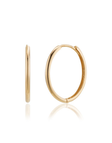 14K 베이직 링귀걸이 25mm J22049E