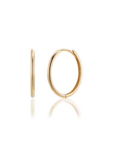 14K 베이직 링귀걸이 18mm J22048E