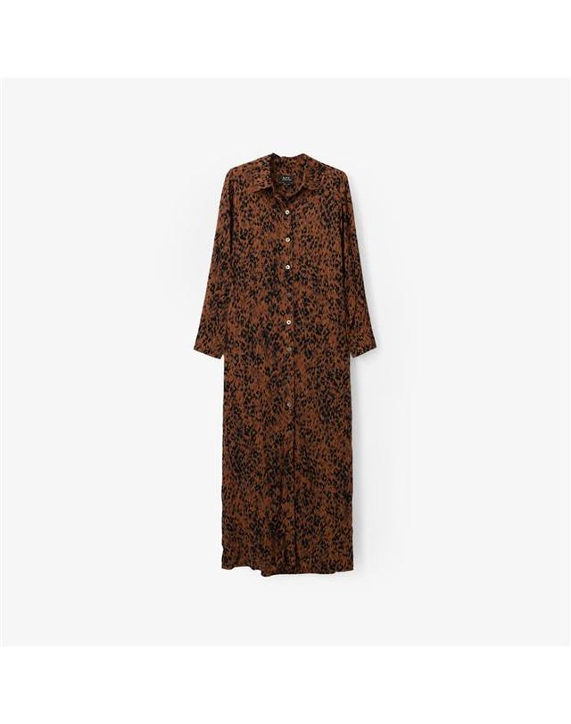 아페쎄 아페쎄 A.P.C. 기네스 레오파드 원피스 VIAKD F35001 CAA 착용컷