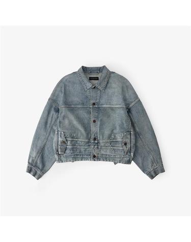 발렌시아가 업사이드 다운 오버핏 데님 자켓 625989 TJW79 5620
