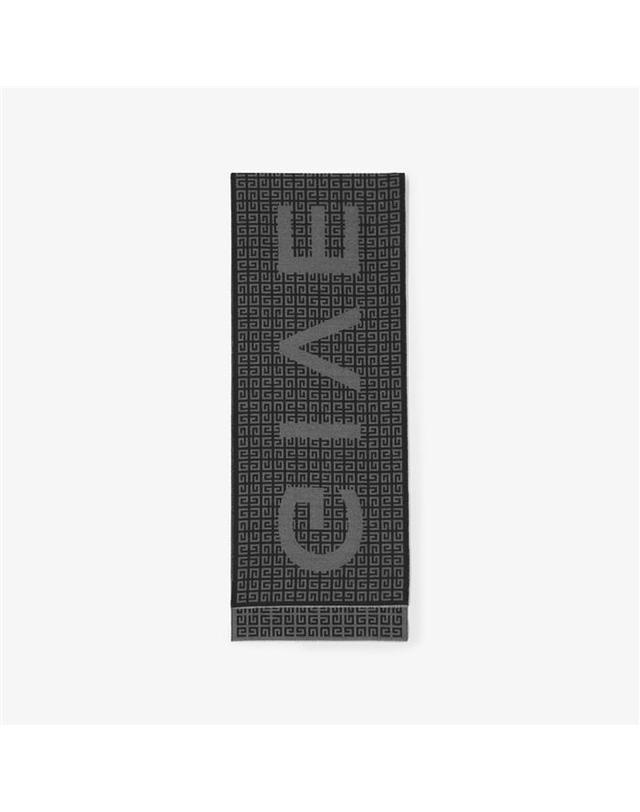 지방시 지방시 4G 울 실크 머플러 목도리 남여공용 그레이 GV3518 J6261 003 착용컷