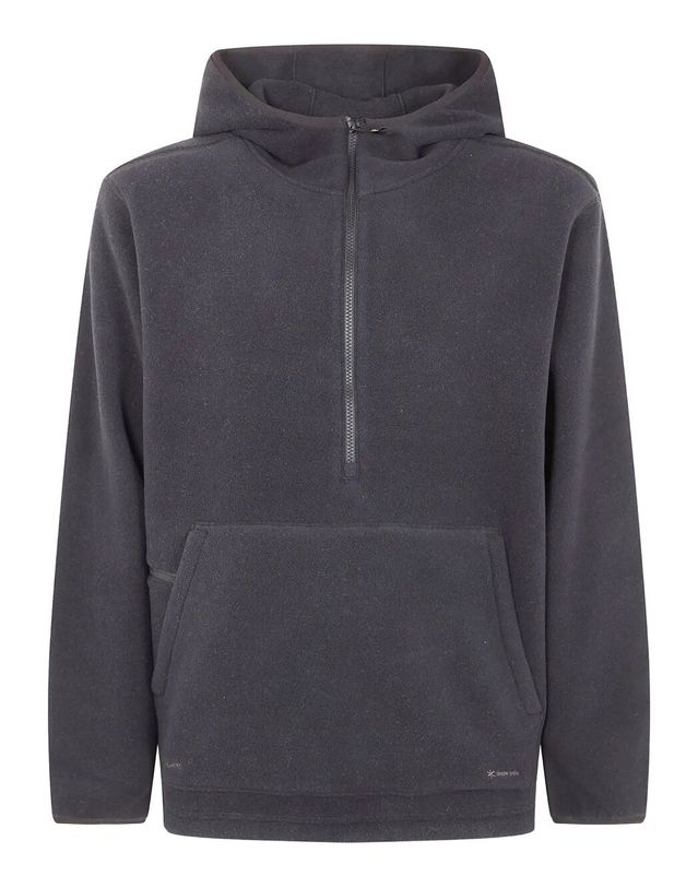 스노우피크 [해외직구] 25FW 스노우피크 WATER REPELLENT 플리스 후드티 JK25AU021BLACK TP573097263 착용컷
