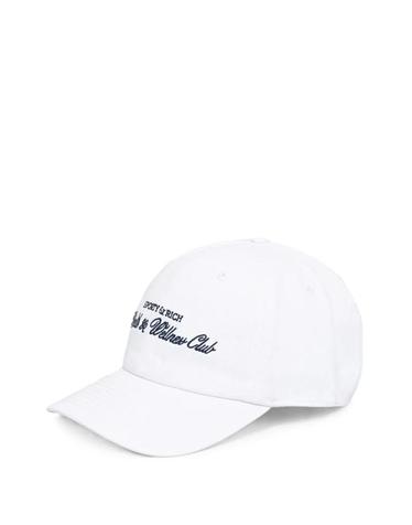 [해외직구] 26 FW 스포티앤리치 H W 클럽 햇 로고 자수 베이스볼 캡 모자 AC040712234WH01 TP457722143
