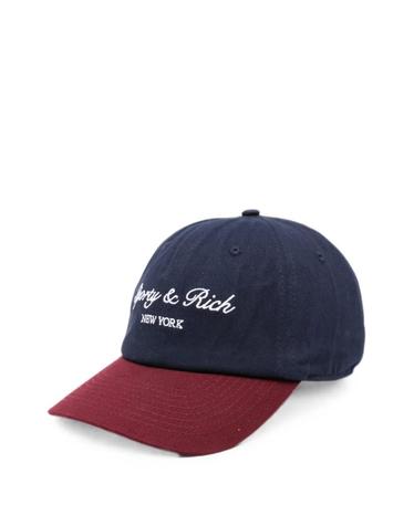 [해외직구] 26 FW 스포티앤리치 로고 자수 베이스볼 캡 모자 AC04075328BL TP457851573